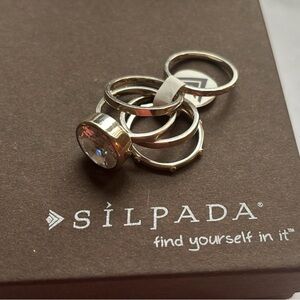 Silpada Sterling Silver Stack Rings